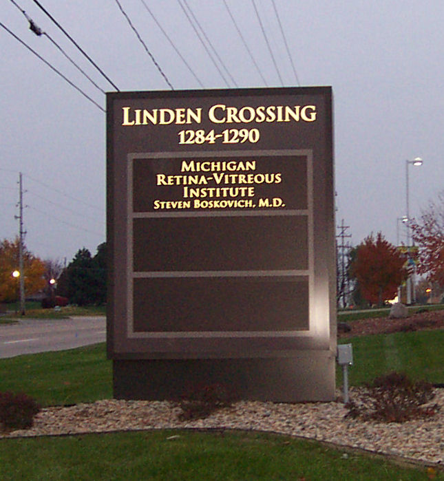 Linden Crossing Sign