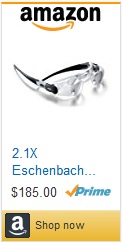 2.1X Eschenbach Max TV Glasses Distance Viewing by MAGNIFYING AIDS